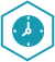 clock polygon icon