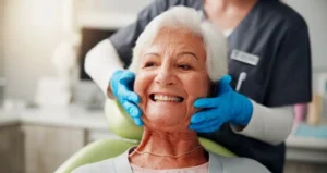 checking results on woman checking results on woman